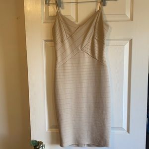 Beige bandage dress, Medium